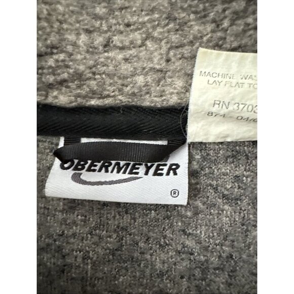 Vintage Obermeyer Men's Nordic Wool 1/2 Zip Sweater Pullover Fleece Size XL - Picture 4 of 7